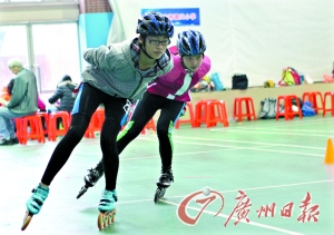 2013年广州市中小学速度轮滑锦标赛日前举行