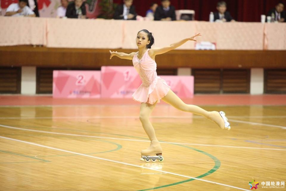 2014台灣全民運動會~單排花樣溜冰,杜教練拍攝!